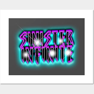 SINISTER INFINITE 80s Text Effects 3 Posters and Art